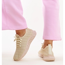 Deportivas tejido beige Milena 3