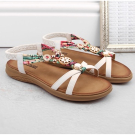 Sandalias mujer cómodas planas blancas Artiker 54C1325 blanco 5