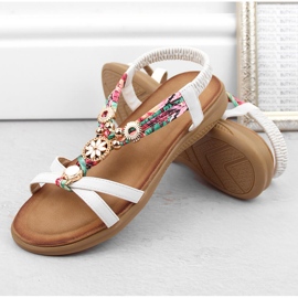 Sandalias mujer cómodas planas blancas Artiker 54C1325 blanco 6