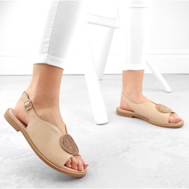 Sandalias de mujer beige con circonitas Filippo DP6229 2