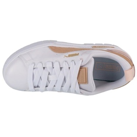 Puma Mayze Cuña Pastel zapatos 388566 02 blanco 2