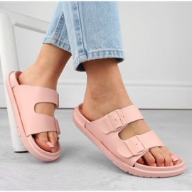 Chanclas Big Star INT2004D nude foam con hebillas 1
