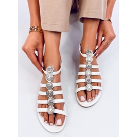 Sandalias mujer Logan White gladiador blanco 2