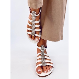 Sandalias mujer Logan White gladiador blanco 1