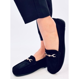 Mocasines mujer en ante Sourd Negro 5
