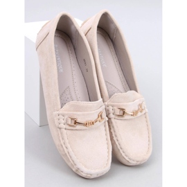 Mocasines mujer en ante Sourd Beige 1 Mocasines mujer en ante Sourd Beige 1
