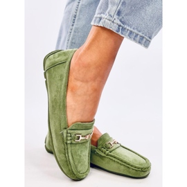 Mocasines mujer ante Sourd L.GREEN verde 2