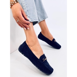 Mocasines mujer ante Sourd Navy azul 4