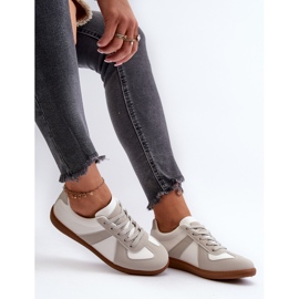 Zapatillas bajas de mujer trenzadas blancas y grises blanco 7