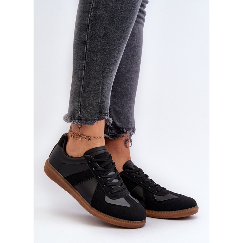 Zapatillas bajas de mujer trenzadas negras negro 2