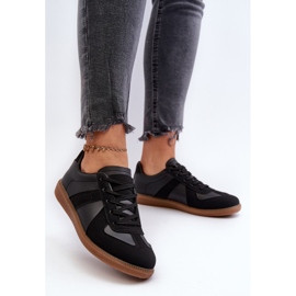 Zapatillas bajas de mujer trenzadas negras negro 3