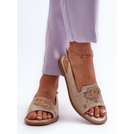 Sandalias Mujer Con Decoración S.Barski KV27-049 Dorado 7