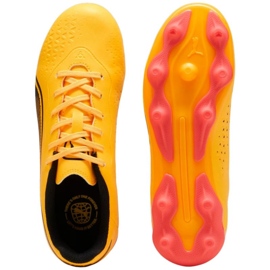 Zapatillas de fútbol Puma King Match FG/AG 107573 05 amarillo 2