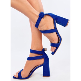 Sandalias tacón Savoy Azul 2