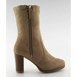 Botines mujer ante J28 kaki caqui 1
