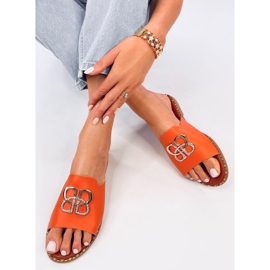 Chanclas de mujer Lafite Naranja 5