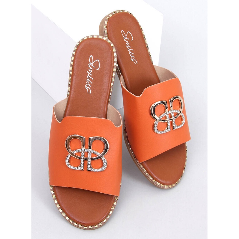 Chanclas de mujer Lafite Naranja 1