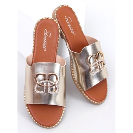 Chanclas de mujer Lafite Oro dorado 1 Chanclas de mujer Lafite Oro dorado 1