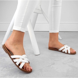Chanclas romanas mujer blancas Sergio Leone SK076H blanco 2