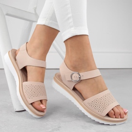 Sandalias mujer caladas rosa Sergio Leone SK082H rosado 2