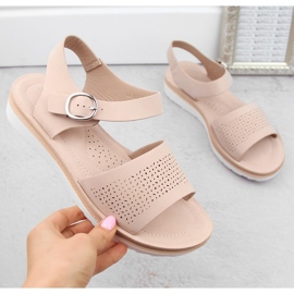 Sandalias mujer caladas rosa Sergio Leone SK082H rosado 6