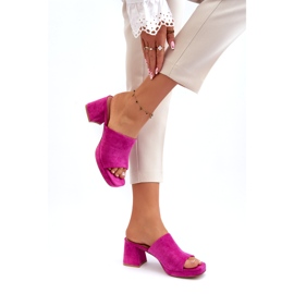 Seastar Chanclas de Tacón Alto para Mujer Fucsia Bralya rosado 1