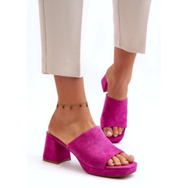 Seastar Chanclas de Tacón Alto para Mujer Fucsia Bralya rosado 2