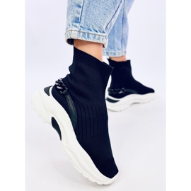 Botines estilo calcetín Gina Black negro 5