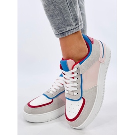 Adames zapatillas rojas de colores blanco 2