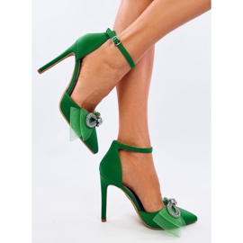 Stilettos Lazo Tul Verde Triana 2