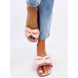 Pantuflas Mili Pink con lazo rosa 1