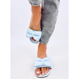 Babuchas Mili Azul con lazo 1