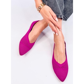 Bailarinas caladas almendra Sotty Fucsia rosado 5