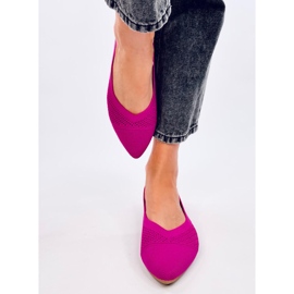 Bailarinas caladas almendra Sotty Fucsia rosado 2