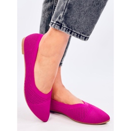 Bailarinas caladas almendra Sotty Fucsia rosado 3