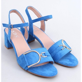 Sandalias tacón bajo Parisy Azul 1