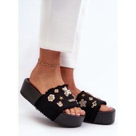 Chanclas Mujer Plataforma Pins Negro Zranesia 2