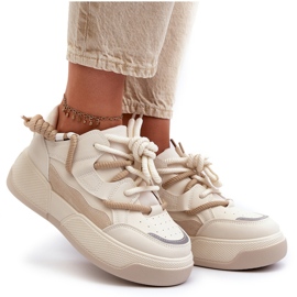 Zapatillas Mujer Plataforma Beige Moariella 10