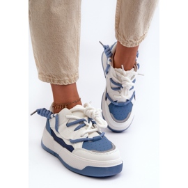 Zapatillas Mujer Plataforma Azul Moariella 4