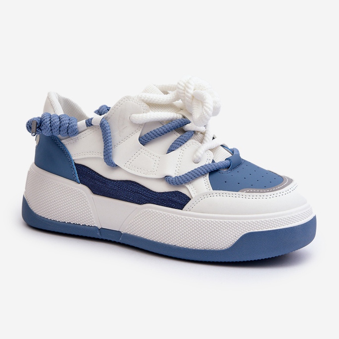 Zapatillas Mujer Plataforma Azul Moariella 1