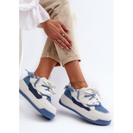 Zapatillas Mujer Plataforma Azul Moariella 7
