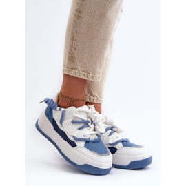 Zapatillas Mujer Plataforma Azul Moariella 2