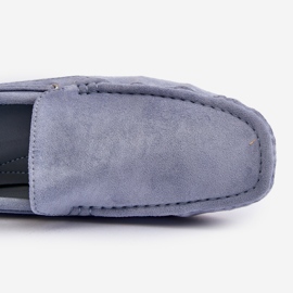 Mocasines Slip-On de ante para hombre azul Rayan 1