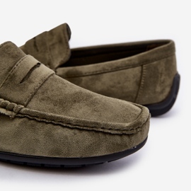 Mocasines de ante para hombre verde oscuro Wesley 7