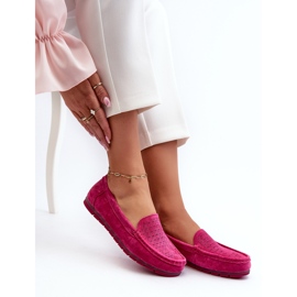 Mocasines Mujer Ante Fucsia S.Barski LR755 rosado 7
