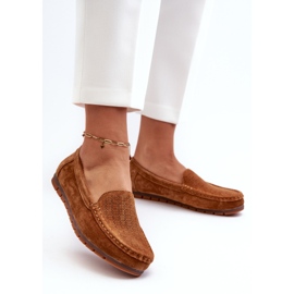 Mocasines Mujer Ante Camel S.Barski LR755 marrón 3