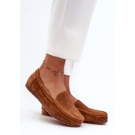 Mocasines Mujer Ante Camel S.Barski LR755 marrón 2
