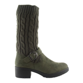 Botas lana NC109 verde 6