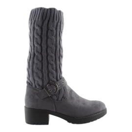 Botas altas con caña NC109 gris 6