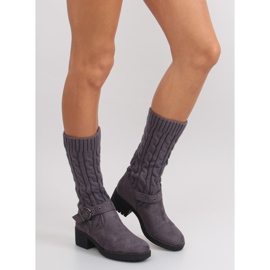 Botas altas con caña NC109 gris 3